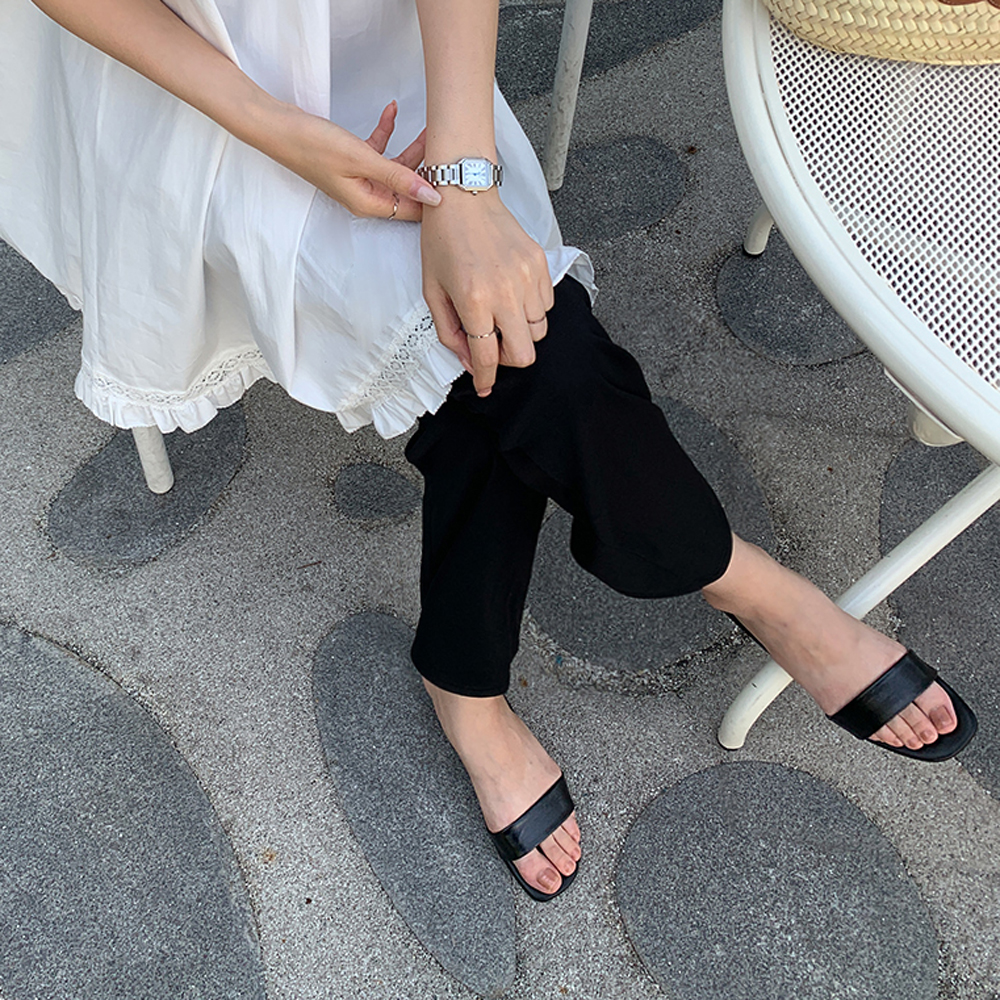 (무배)비에트 세미부츠컷 밴딩 슬랙스 - 상세 이미지 4