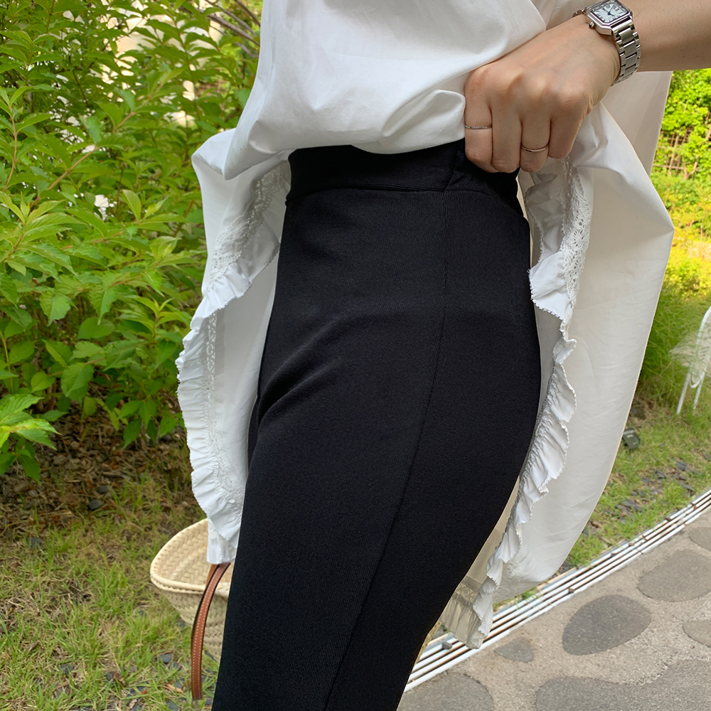 (무배)비에트 세미부츠컷 밴딩 슬랙스 - 상세 이미지 2