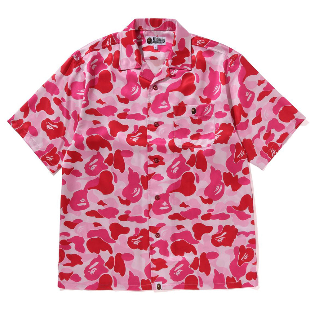 베이프 반팔셔츠 ABC CAMO OPEN COLLAR SS SHIRTS 1L30-132-007 - 상세 이미지 5