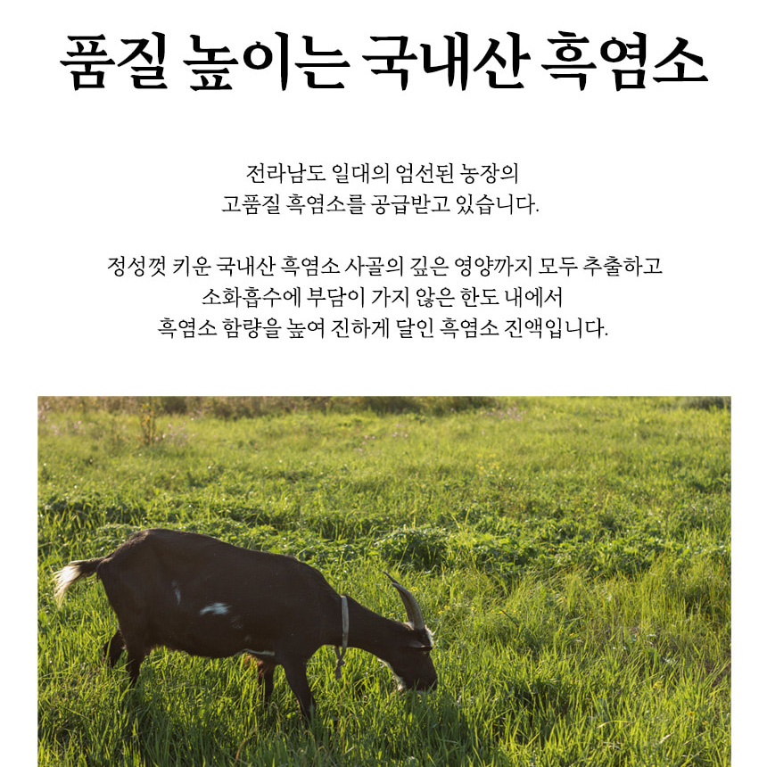 보령 흑염소 진액 엑기스 흑 염소진액 효능 1박스 - 상세 이미지 5