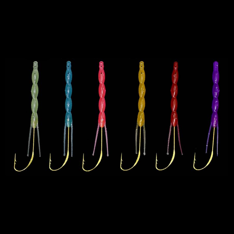 OKF 재사용가능한 도깨비튜브 인서트훅 10개입 쌍미늘 특수바늘 갈치바늘