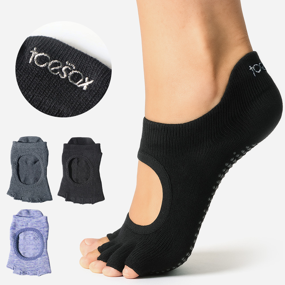 토삭스 하프 토 논슬립 필라테스 양말 ToeSox - 상품 이미지