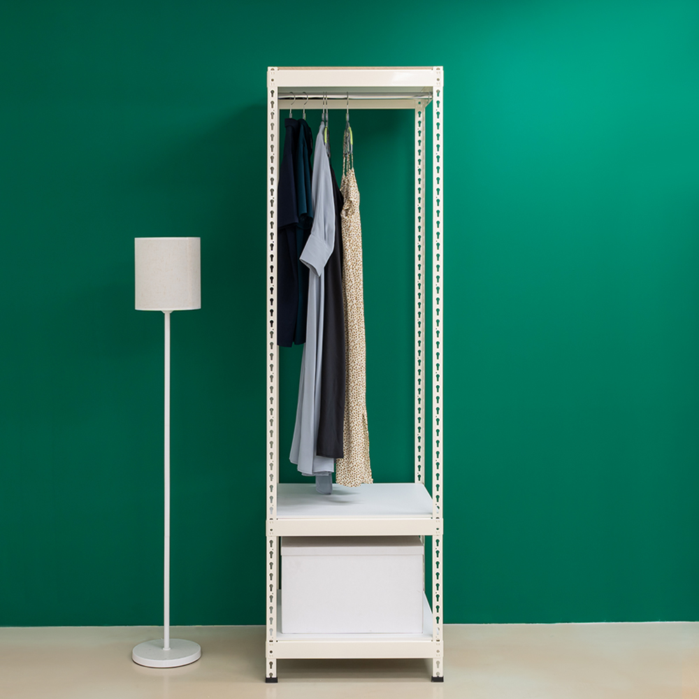 뮤트 시스템행거 드레스룸 옷걸이 조립식 철제 드레스룸 선반 튼튼한 행거 12005002100 - 상세 이미지 2