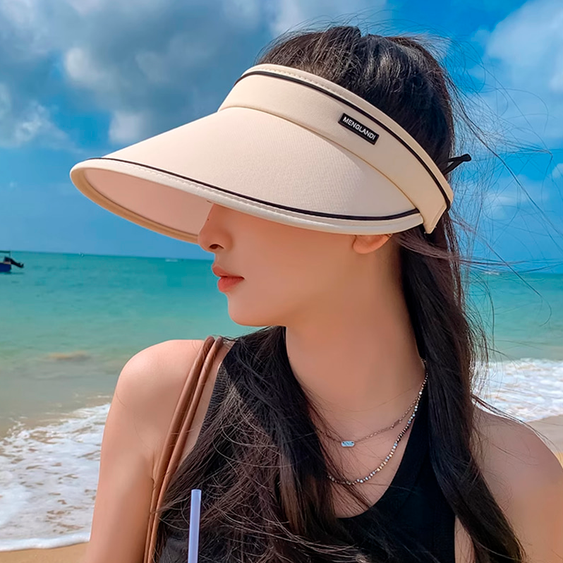 썬바이저 여름 모자 돌돌이 썬캡 라인 휴양지 물놀이 여성 여자 햇빛가리개 UV 자외선차단 - 상세 이미지 5