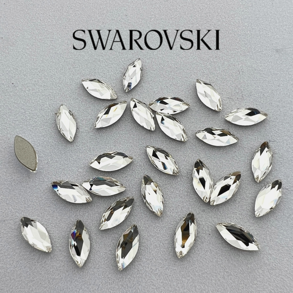 스와로브스키 네일 스톤 2201 마르퀴즈 4mm 10개 미니보트 크리스탈 젤 셀프 재료