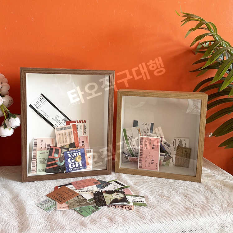 티켓보관함 여행 정리 야구 홀더 포켓 뮤지컬 영화 수납함 콘서트 액자 보관 티켓북 - 상품 이미지