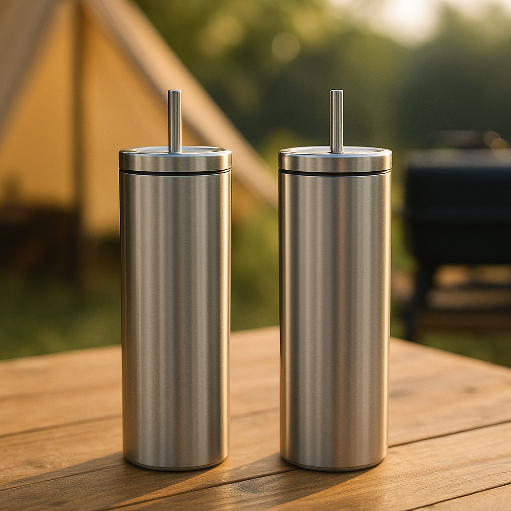 리유저블 보온보냉 진공 스테인레스 텀블러 600ml, 메탈