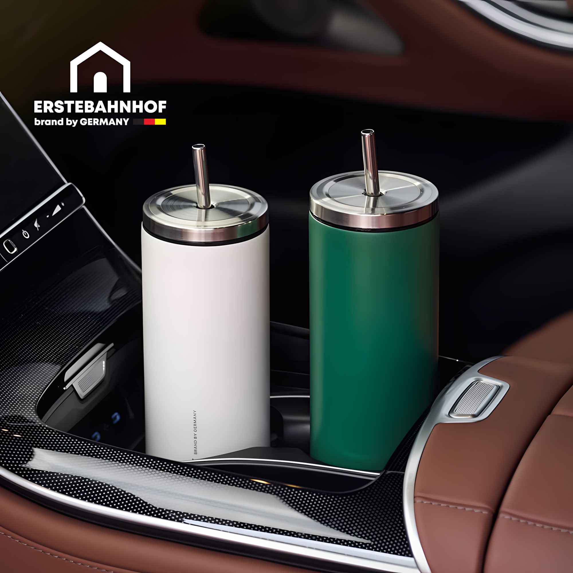 리유저블 보온보냉 진공 스테인레스 텀블러 600ml, 크림