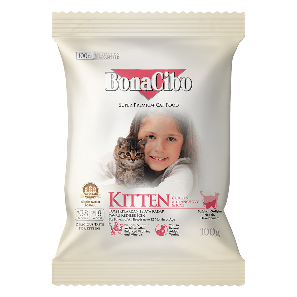 보나시보 고양이 사료 300g 샘플사료 기호성 / 어덜트 캣 치킨엔초비&라이스 - 상세 이미지 4