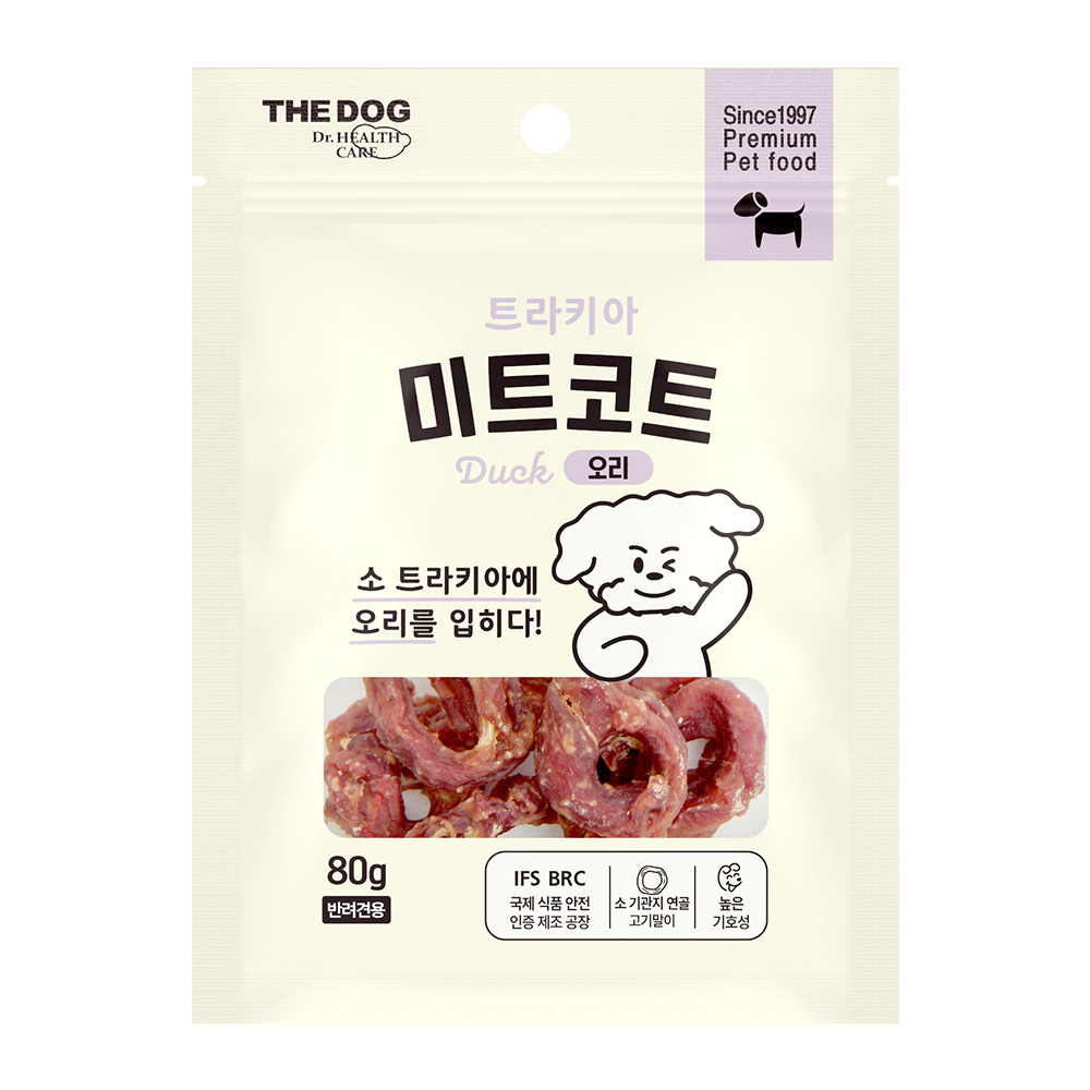 더독 미트코트 트라키아 오리, 80g, 1개 - 메인 이미지