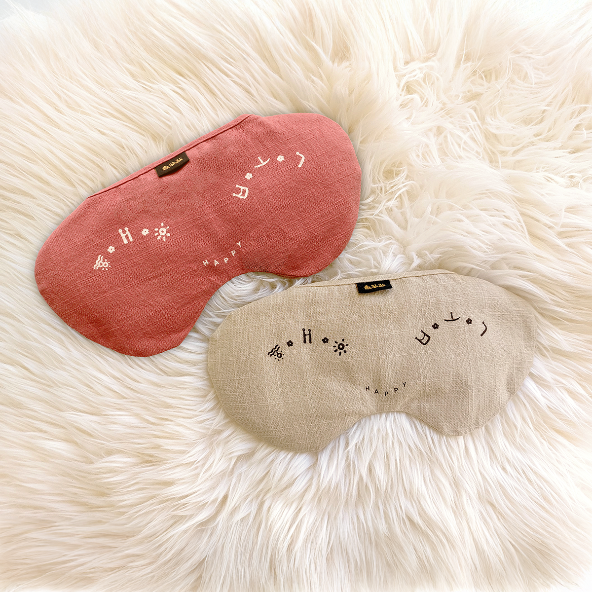 들꽃잠 행복 눈 찜질팩 팥 온찜질 코 비염 비강 부비동 베이지, 1개