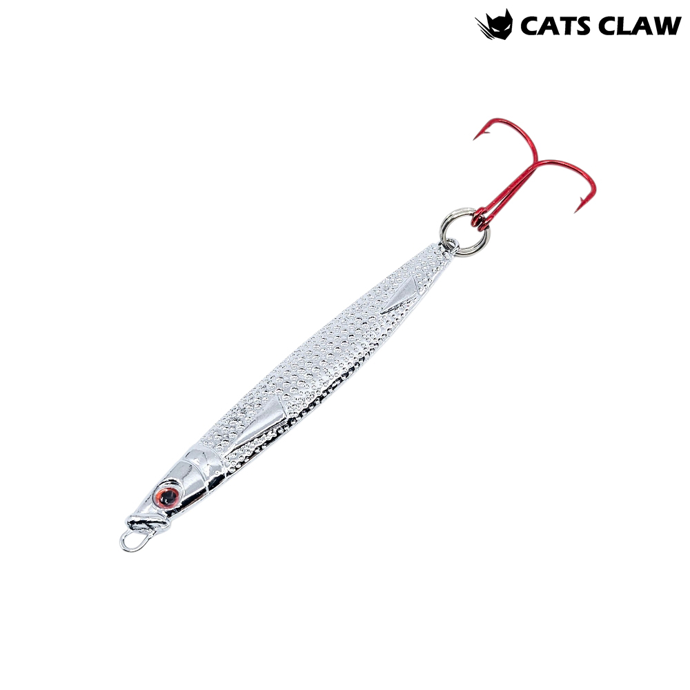 캣츠크로우 멸치지그 크롬 메탈지그 더블훅, 50g - 메인 이미지