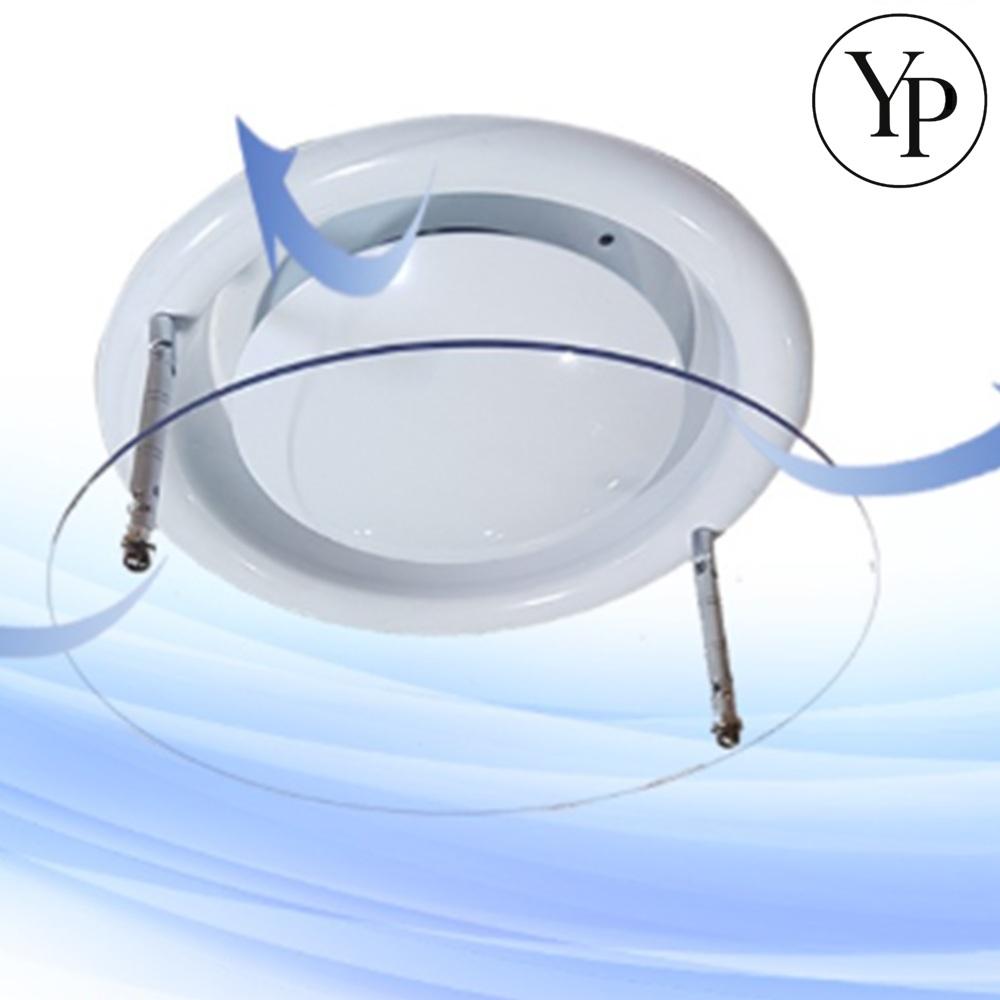 천장형 에어컨 바람막이 무타공 원형 윈드커버 간접바람 순환팬 배기커버 바람순환기