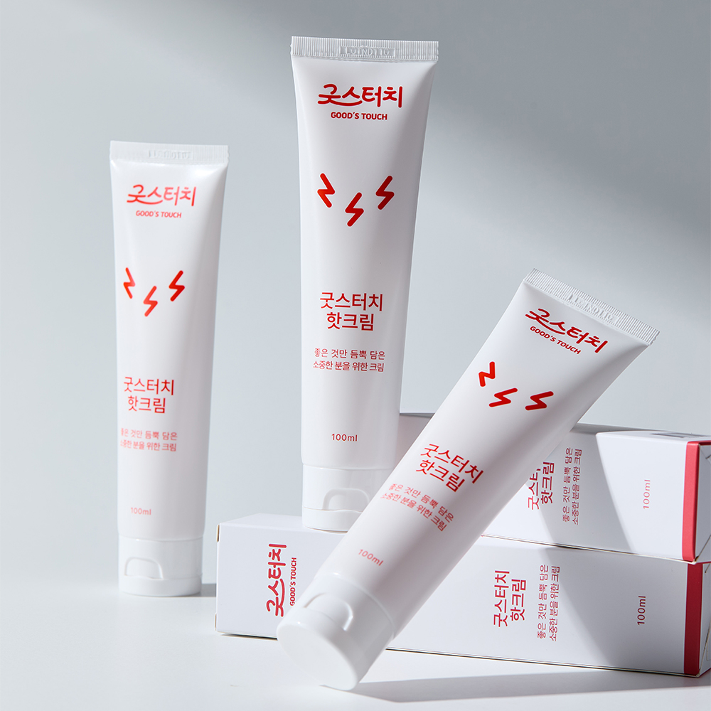 굿스터치 핫 크림 웜업 손가락 손목 팔꿈치 어깨 무릎 마사지 100ml, 1개 - 메인 이미지