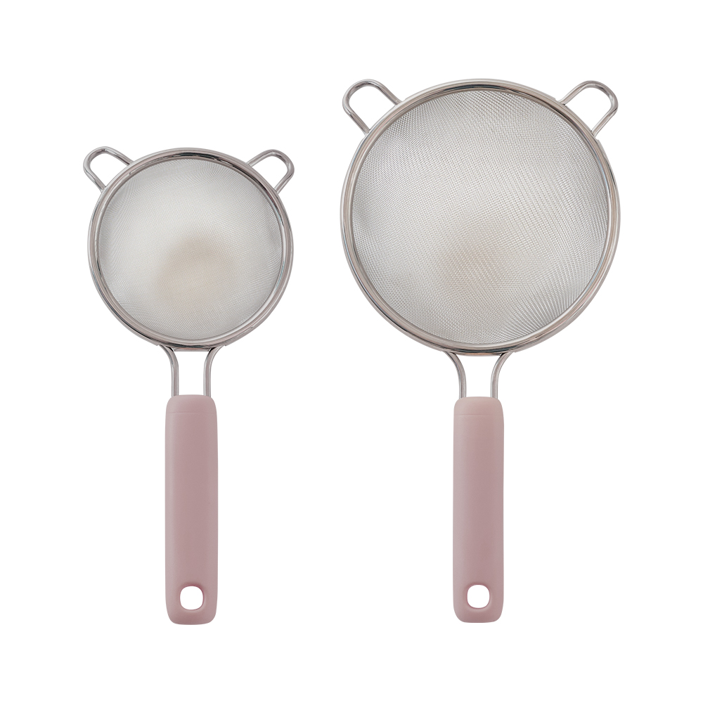 퍼기 곰돌이 이유식 채망 스텐레스 조리도구 거름망 M(15cm) 버터옐로우 이미지 2