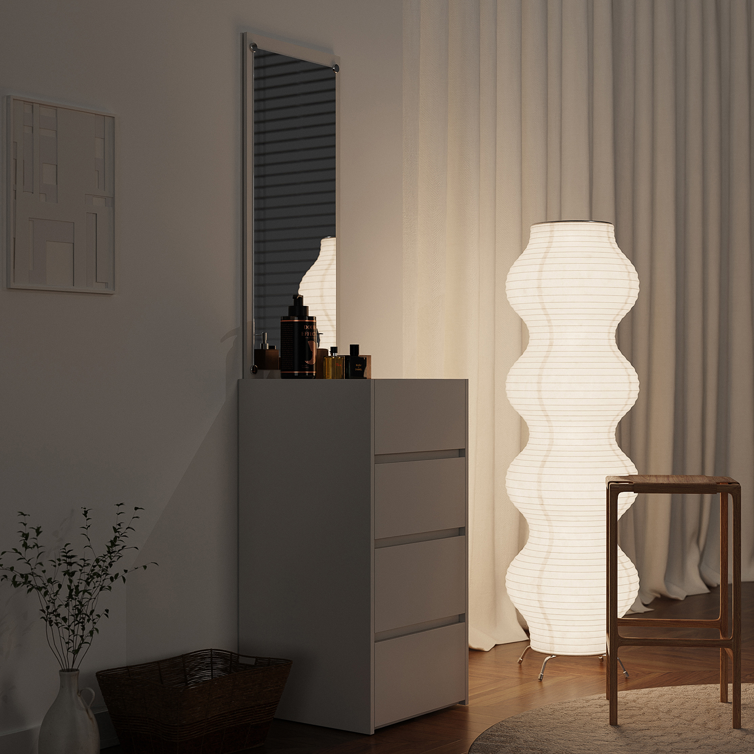 틈새 화장대 400 스탠딩 화장대 서랍장 원룸 좁은 공간