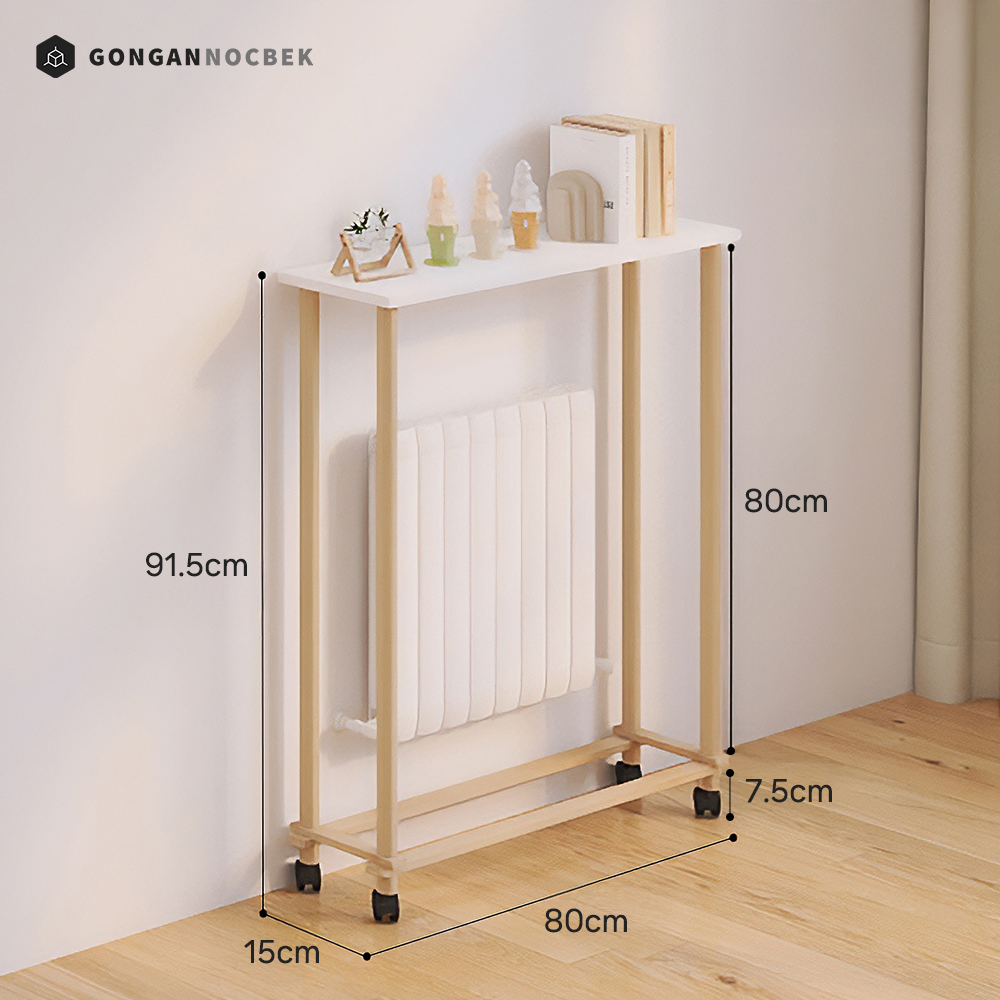 침대 틈새 선반 거실 베란다 다용도 이동식 미니 수납장