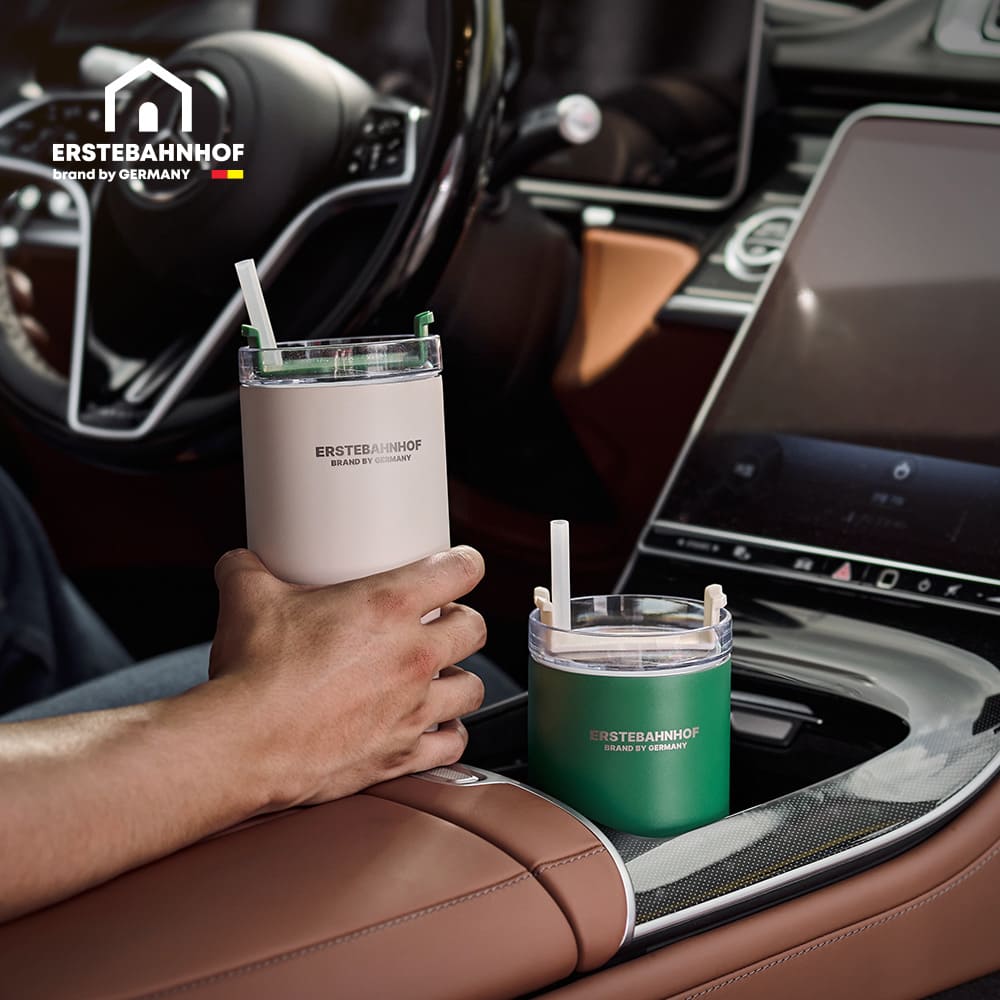 리유저블 보온보냉 진공 스테인레스 텀블러 591ml, 크림