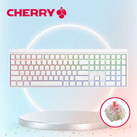 체리 MX BOARD 2.0S RGB 기계식 게이밍 키보드 화이트 저소음적축