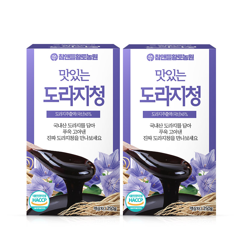 참앤들황토농원 맛있는 도라지청 250g, 2개