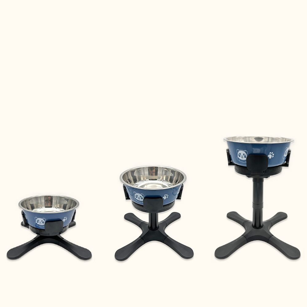 개과천선 젠틸 각도 높이조절 강아지 식기 3단 강아지 밥그릇 고양이물그릇 고양이 식기 1구