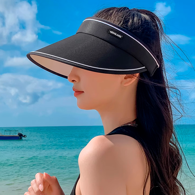 썬바이저 여름 모자 돌돌이 썬캡 라인 휴양지 물놀이 여성 여자 햇빛가리개 UV 자외선차단 - 상세 이미지 5