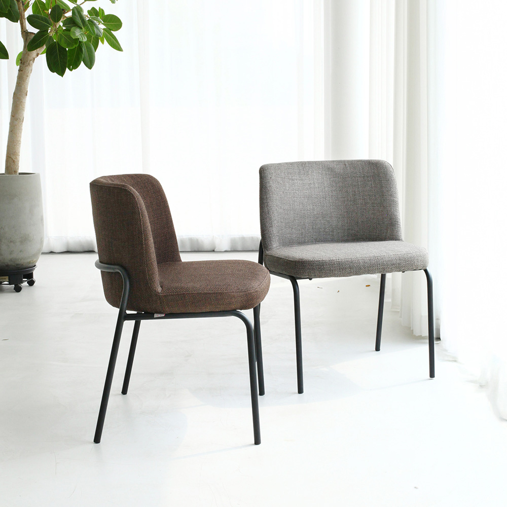 뷰티즈체어 루나 편한 인테리어 식탁의자 식당 고급 패브릭 카페 다이닝