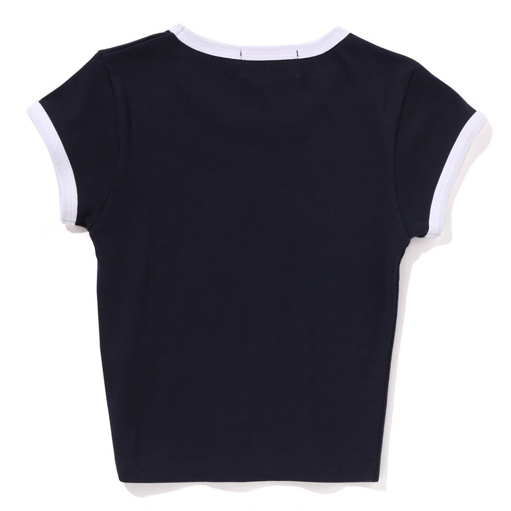 베이프 우먼즈 반팔티 COLLEGE CROPPED TRIM TEE 1L30-209-011 - 상세 이미지 4