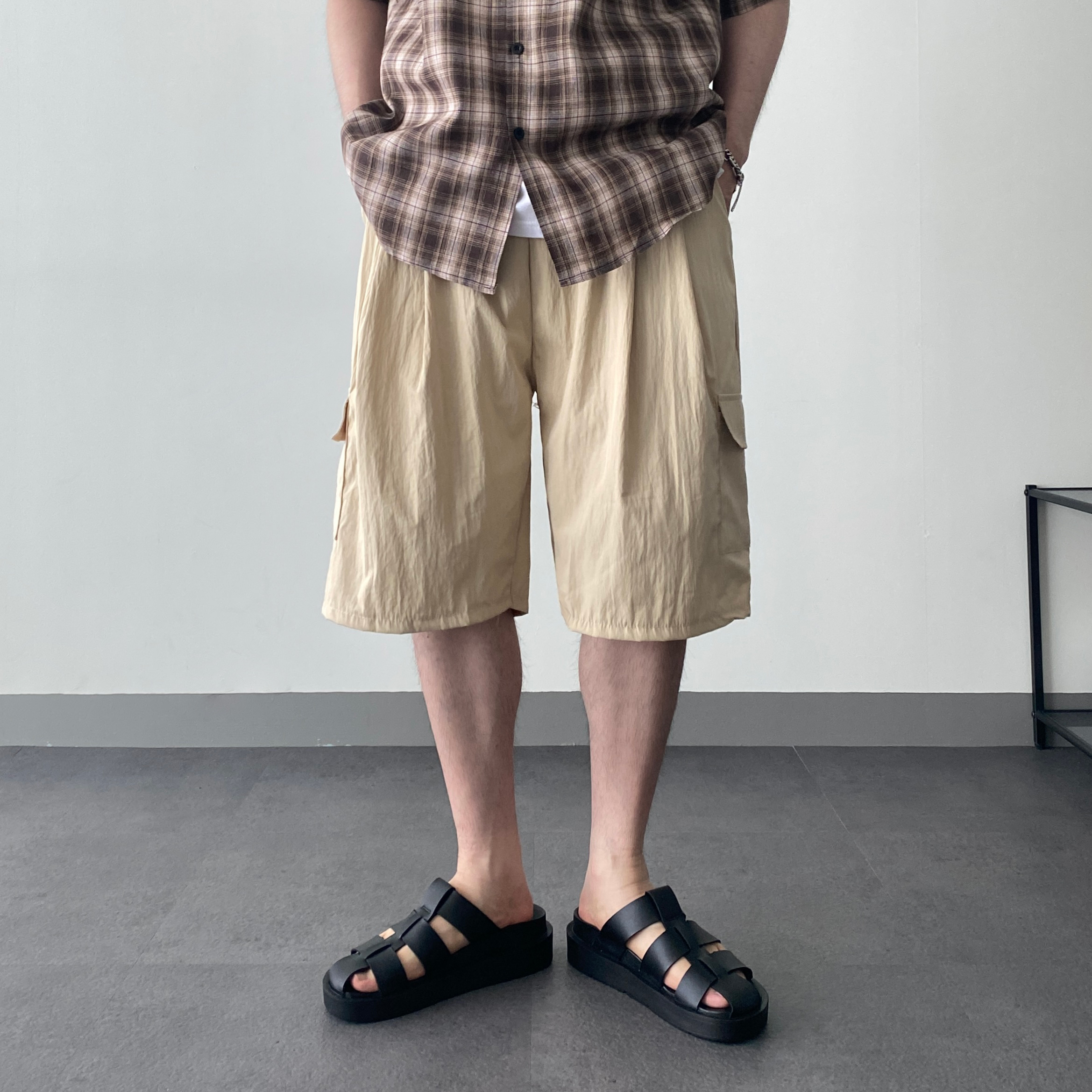 나일론반바지 남자카고반바지 남자버뮤다팬츠 - 상세 이미지 3