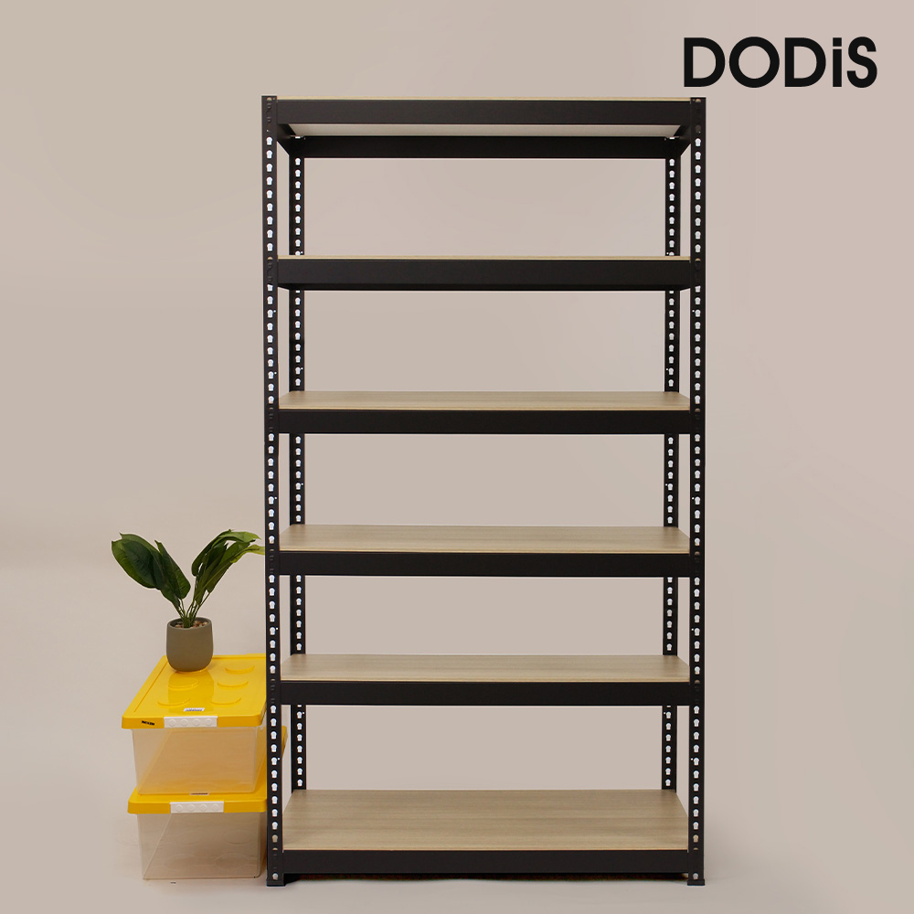 뮤트 6단 팬트리 무타공 문뒤 다용도실 시스템 선반 책 모듈 선반장 6003001800