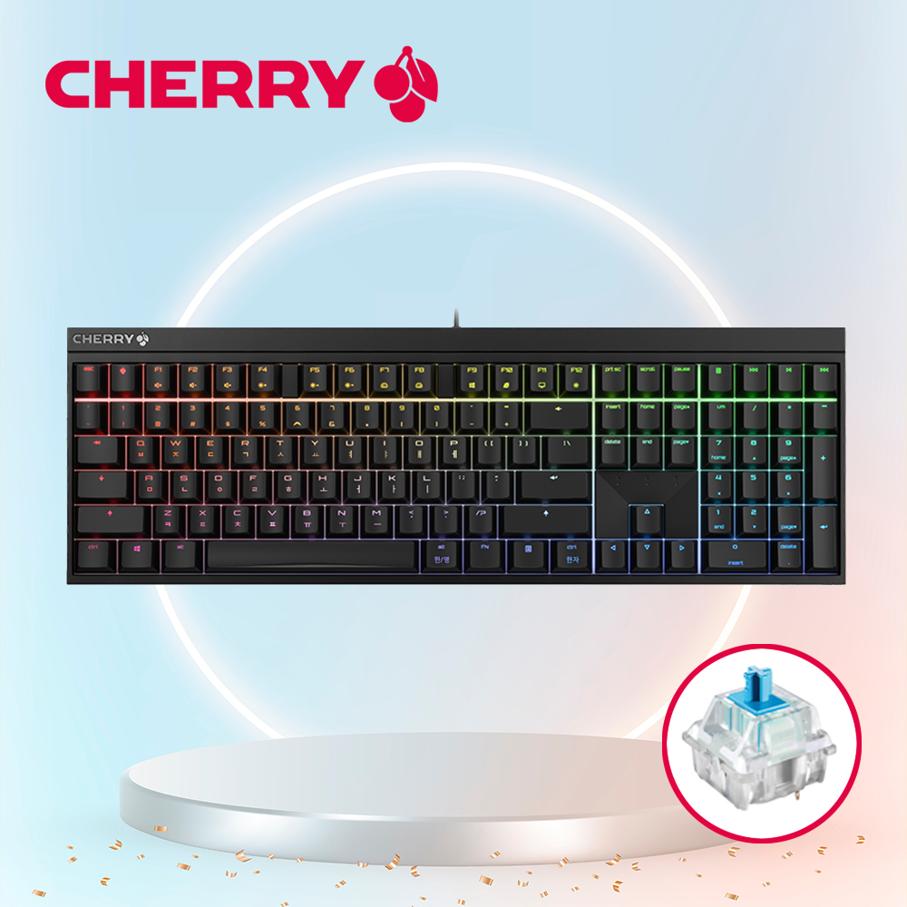 체리 MX BOARD 2.0S RGB 기계식 게이밍 키보드 블랙 청축 - 메인 이미지
