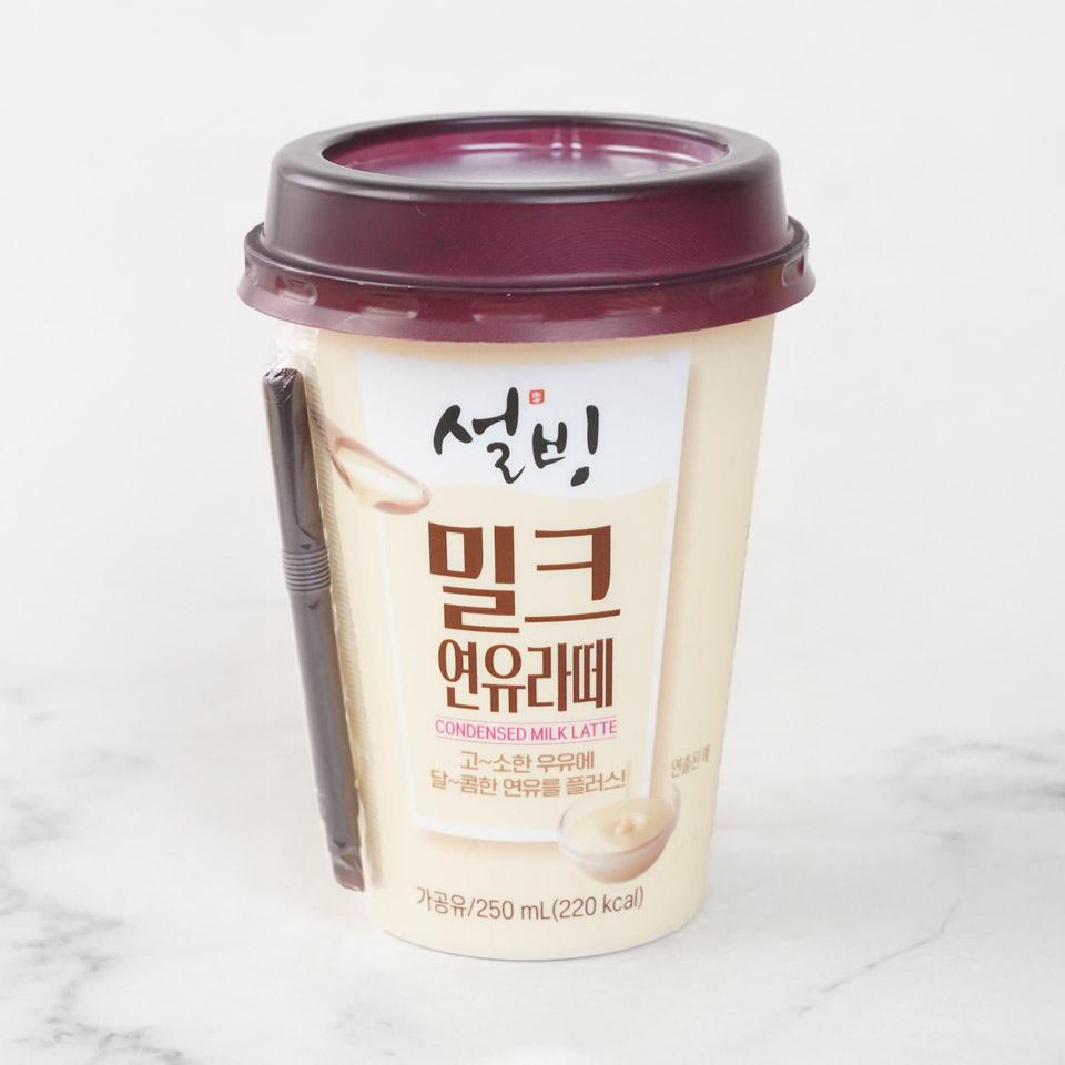 메가마트 설빙 밀크연유라테 250ml - 상품 이미지