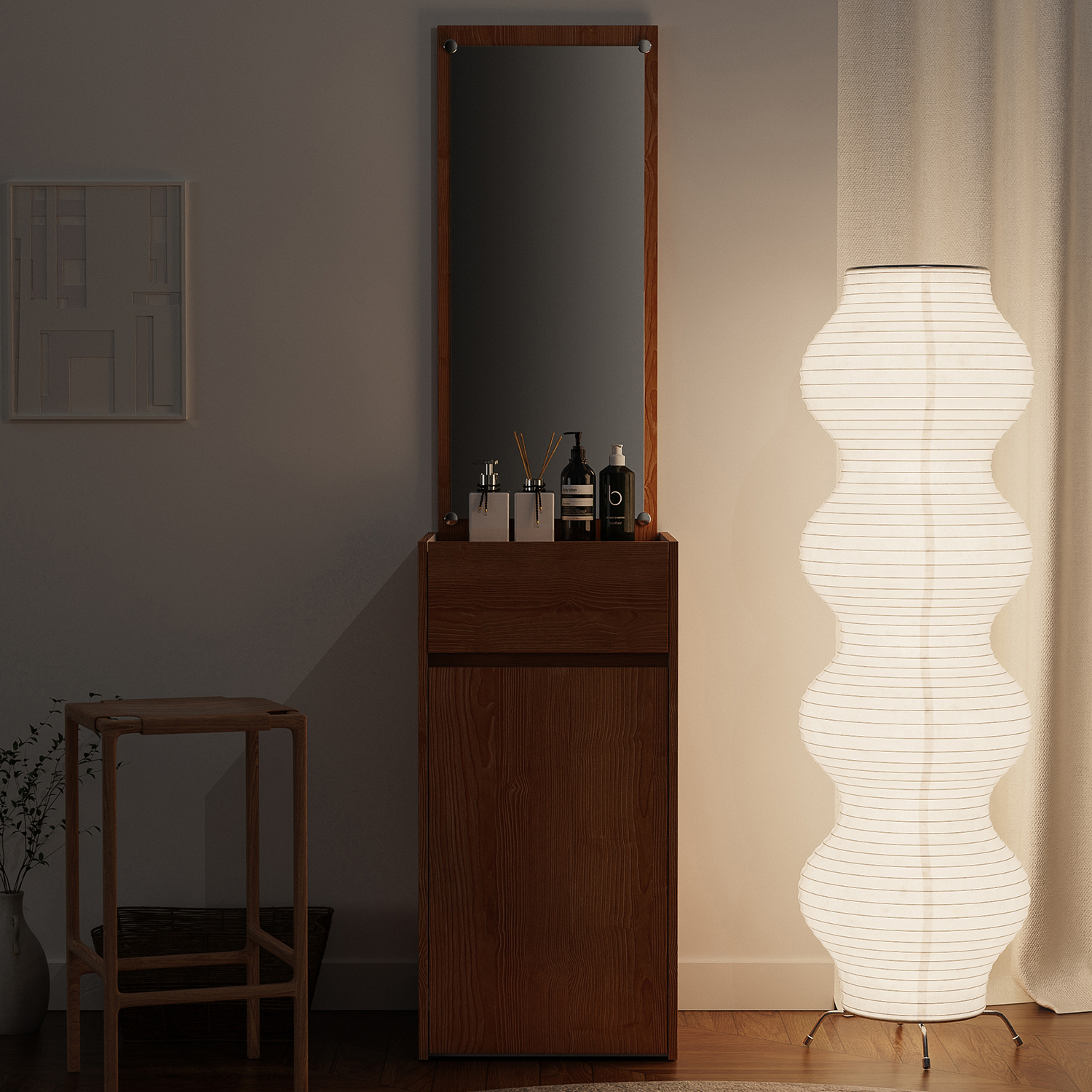 틈새 화장대 400 스탠딩 화장대 서랍장 원룸 좁은 공간