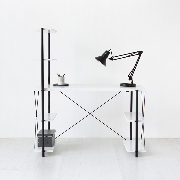 이지보 툴프리 H형 책상 1200x560mm, 화이트 4149.4706