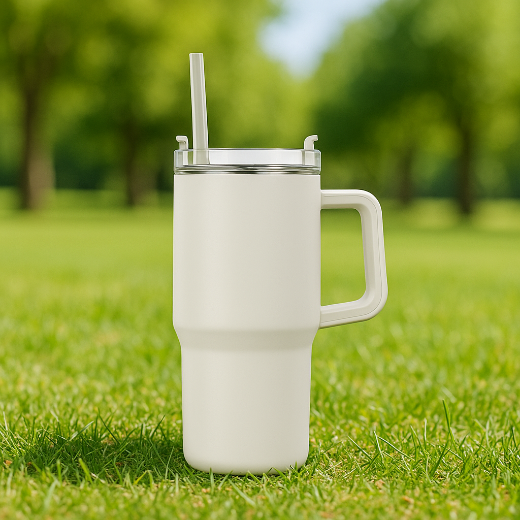 리유저블 보온보냉 진공 스테인레스 텀블러 887ml, 선라이즈