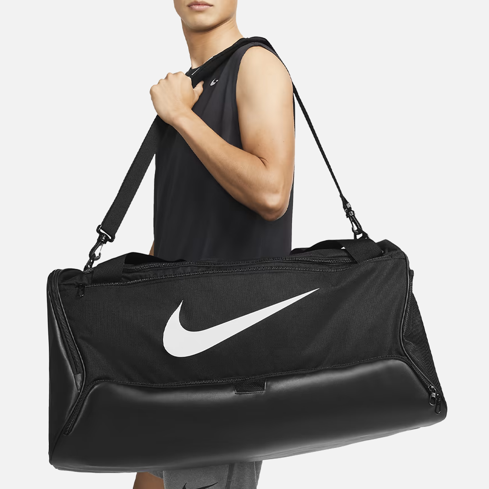 나이키 스우시 더플백 크로스백 L, 블랙