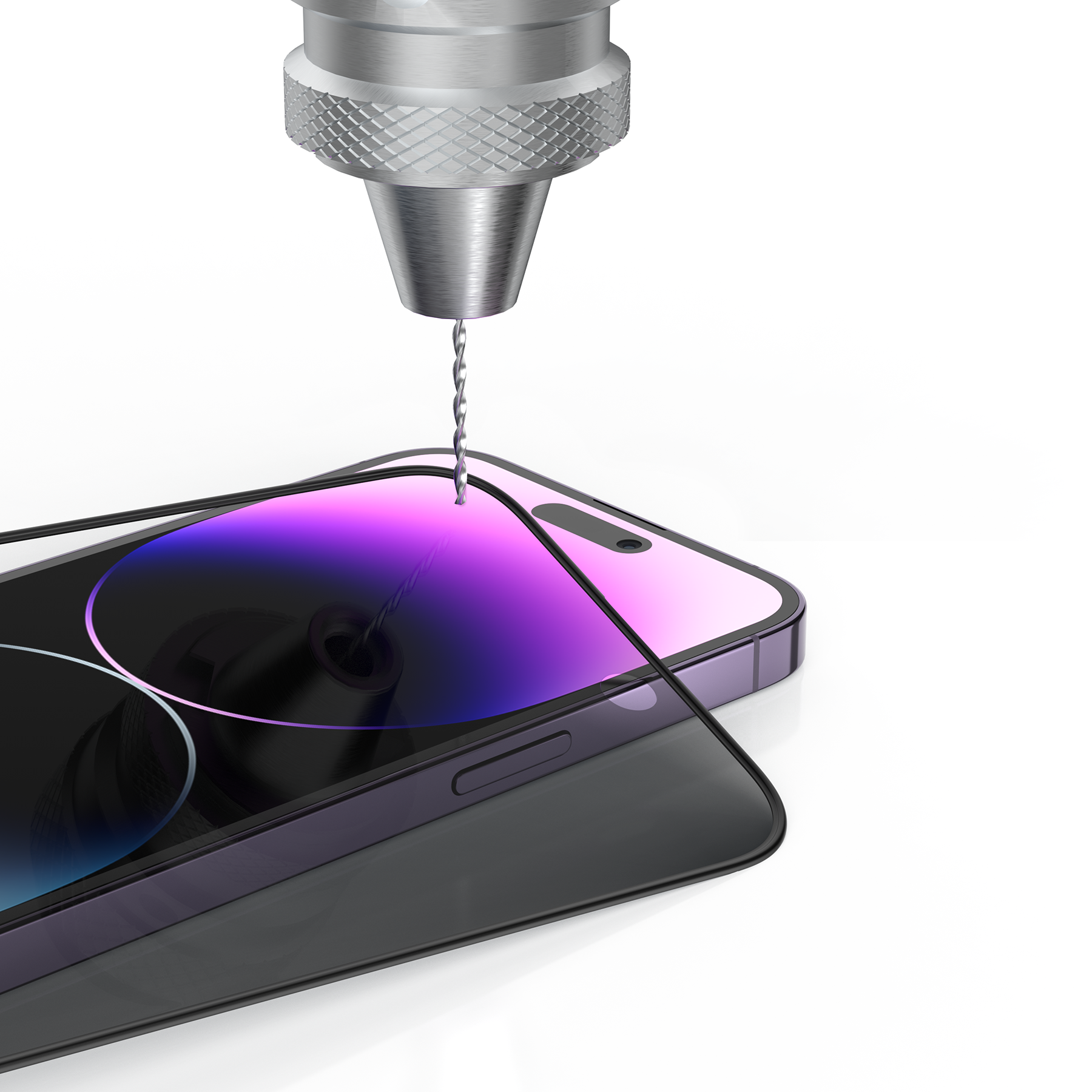 아이푸룸 고급형 깨지지않는 사생활보호 프라이버시 강화유리 액정보호필름 아이폰12 프로 맥스, 2매입 - 상세 이미지 3