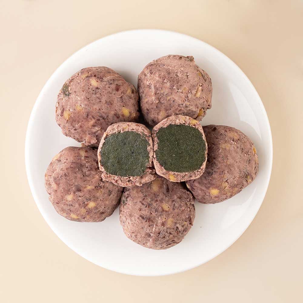 잣범벅 쑥인절미 300g  50g x 8봉 국내산 찹쌀 잣 팥 앙금 이미지 7