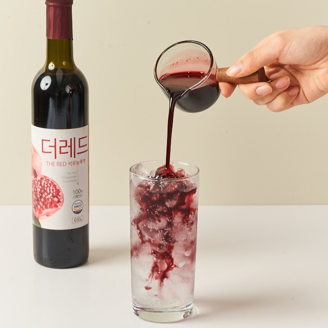 좋은습관 더레드 석류즙 100% 석류농축액 원액 액기스 주스 650ml, 1개 - 상세 이미지 3