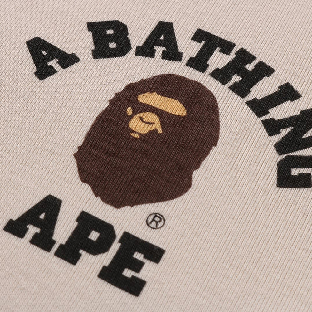 베이프 우먼즈 반팔티 COLLEGE CROPPED TRIM TEE 1L30-209-011 - 상세 이미지 5