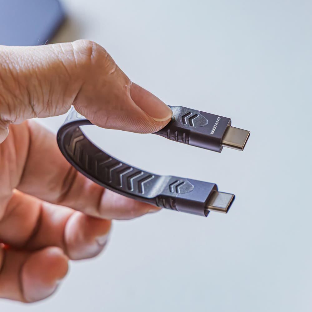 바라보고 USB5 C타입 초슬림 플랫 케이블 80Gbps 240W 이미지 6