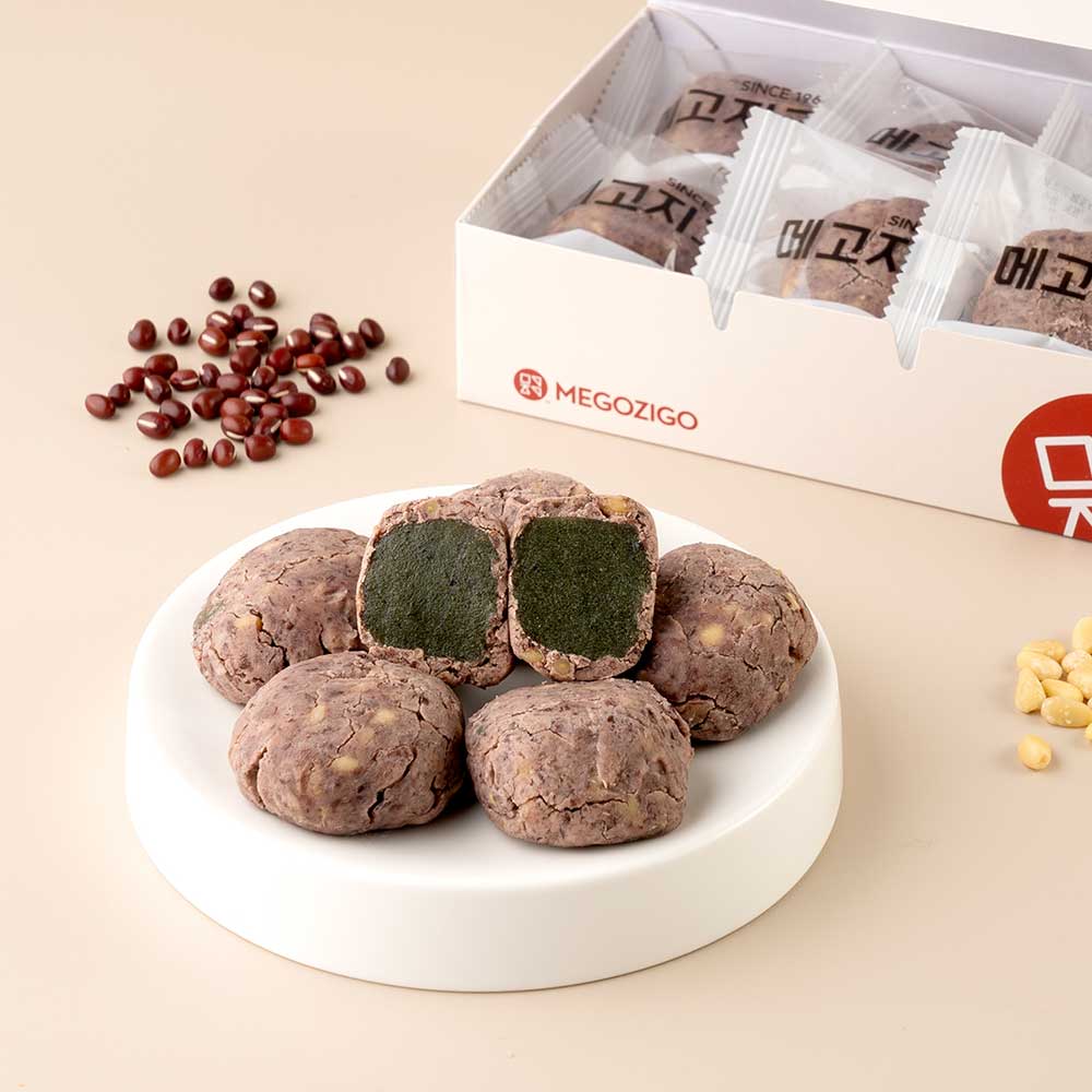 잣범벅 쑥인절미 300g  50g x 8봉 국내산 찹쌀 잣 팥 앙금 - 상세 이미지 5