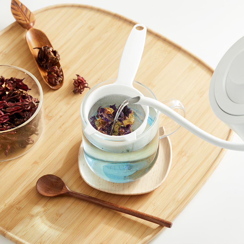 도블레 이유식채망 항균 거름망 채반 체 60mm 초기/토끼 화이트