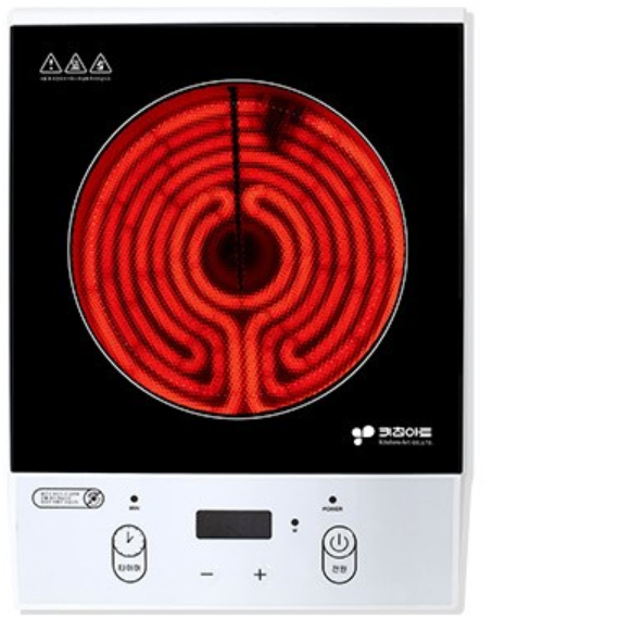 키친아트 1구 하이라이트 가정용 주방 캠핑 미니 휴대용 전기레인지 렌지