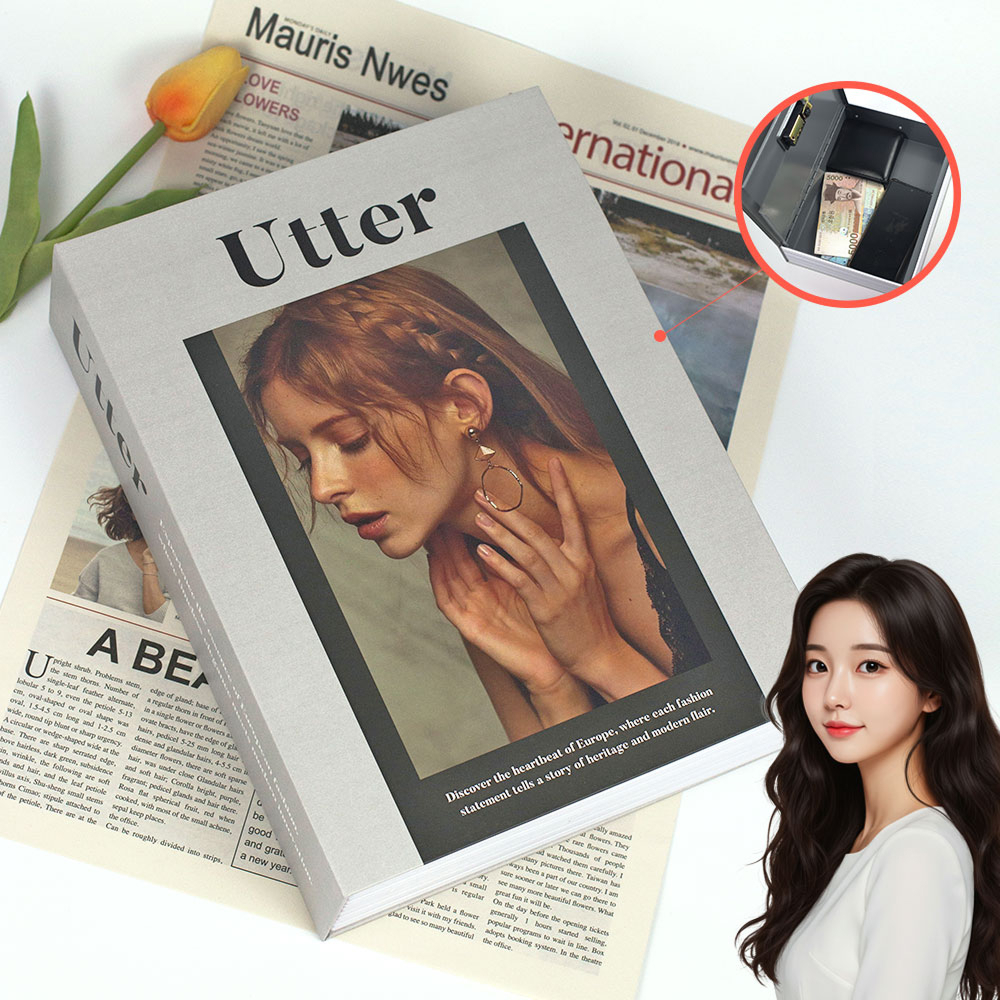페이지락 미니금고 사무실 가정용 비밀 책 개인 금고 돈통 금전함 - 상세 이미지 2