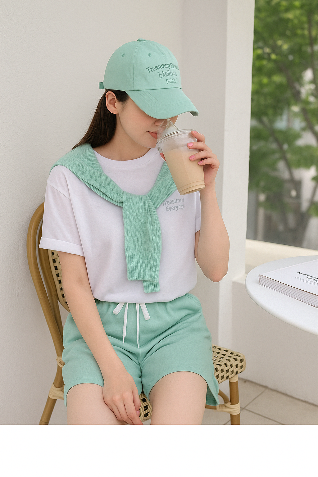 시원한 여자 여름 밴딩 반바지 8컬러  팬츠 데일리룩 원데이핏 ONeday fit - 상세 이미지 2