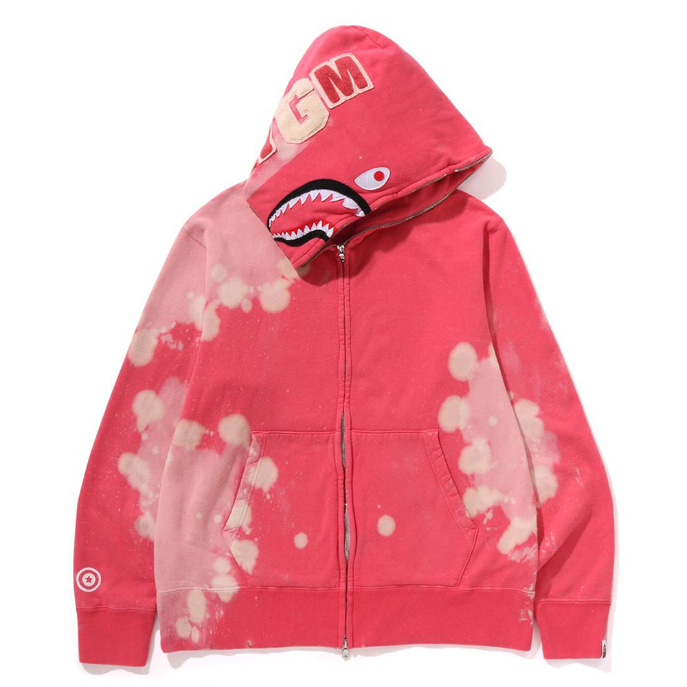 베이프 후드집업 HAND DYE SHARK FULL ZIP HOODIE 1L30-115-002 - 상품 이미지