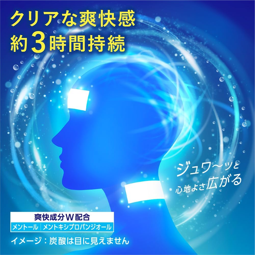메구리즘 붙이는 탄산젤팩 For Head&amp;Neck 2세트