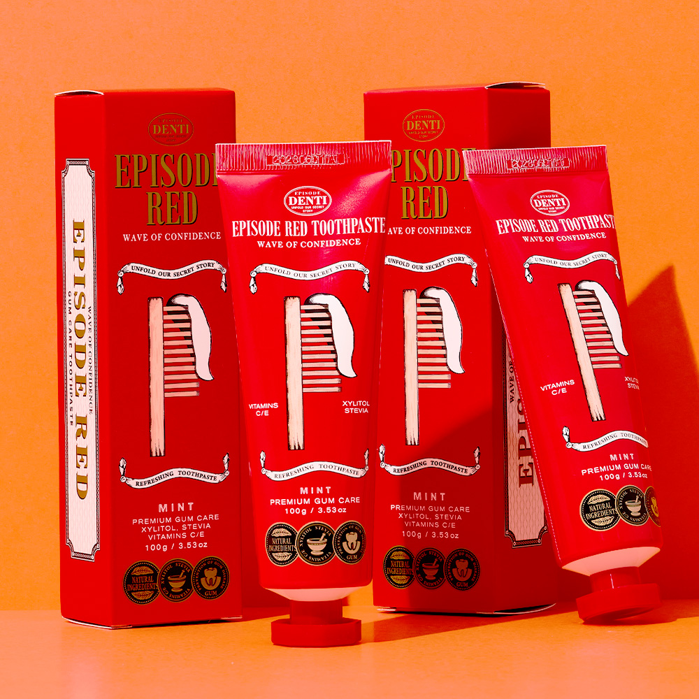 덴티에피소드 레드 천연성분 잇몸치약 100g, 10개 - 상세 이미지 3