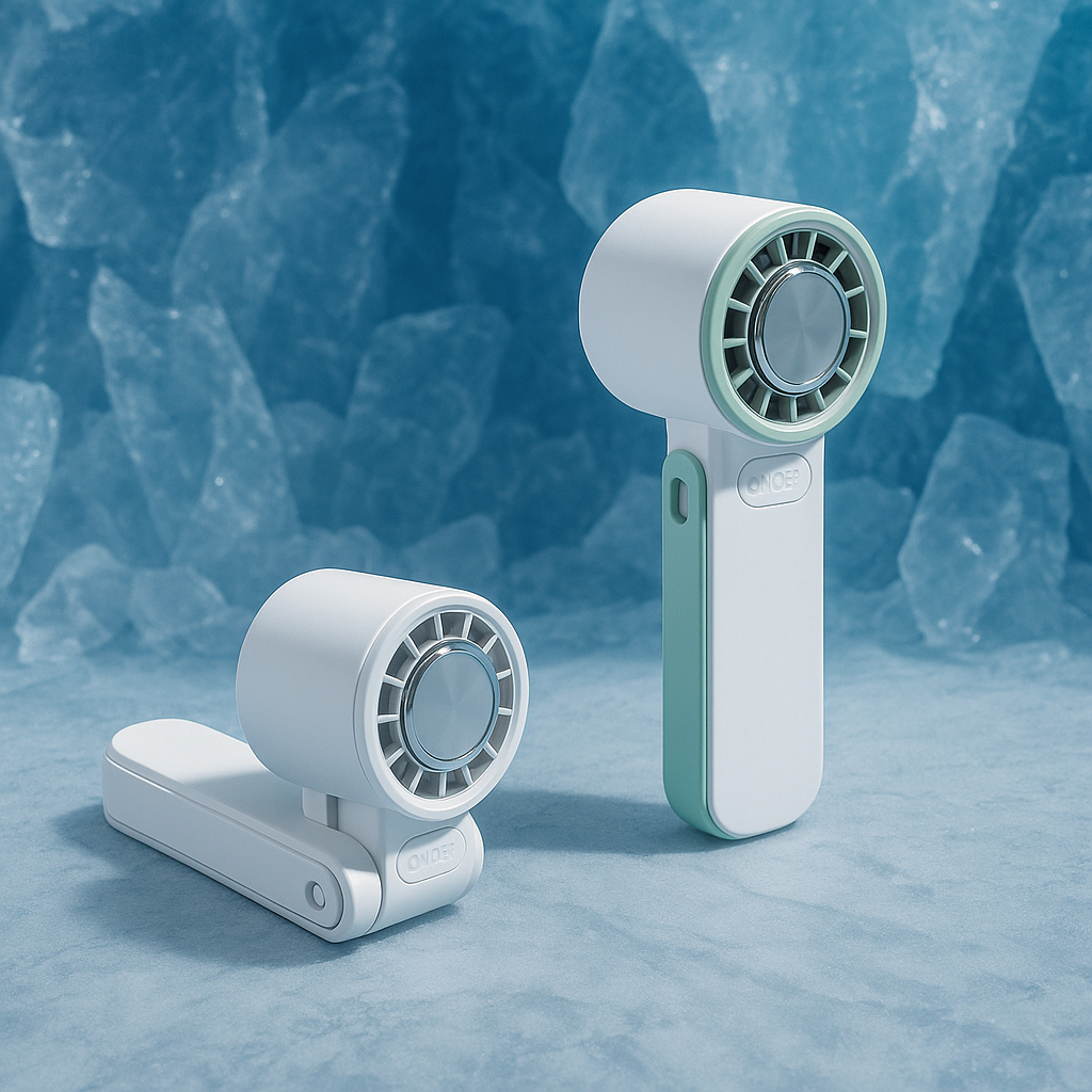 휴대용 접는 목 선풍기 냉각 손풍기 에어컨 손선풍기 프럭스F